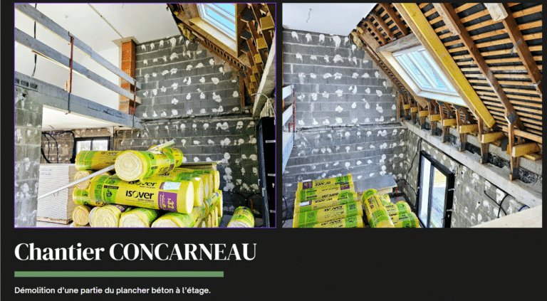 Chantier Concarneau - Quimper Finistère